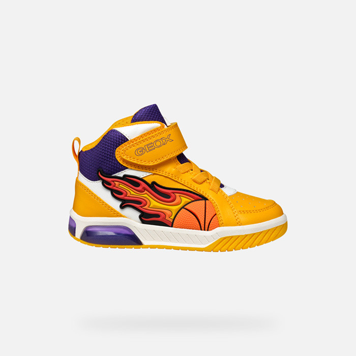 Shoes with lights INEK BOY Yellow/Purple | GEOX