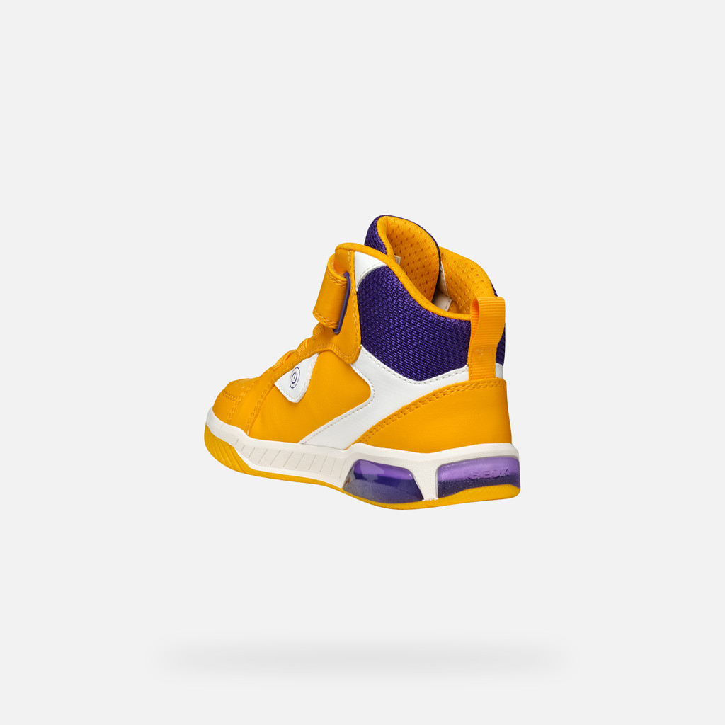 Shoes with lights INEK BOY Yellow/Purple - image number 3 | GEOX