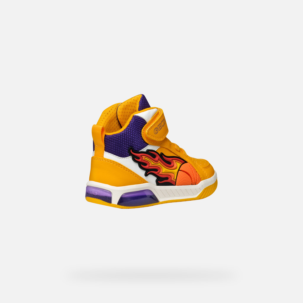 Shoes with lights INEK BOY Yellow/Purple - image number 4 | GEOX