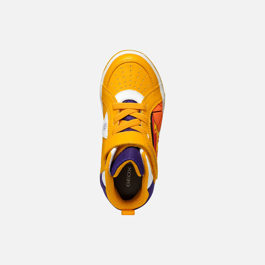 Shoes with lights INEK BOY Yellow/Purple - image number 5 | GEOX