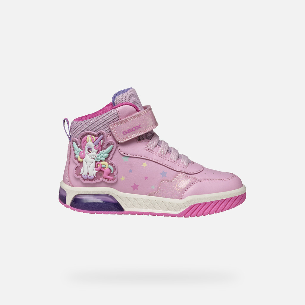 Shoes with lights INEK GIRL Pink/Multicolor - image number 1 | GEOX