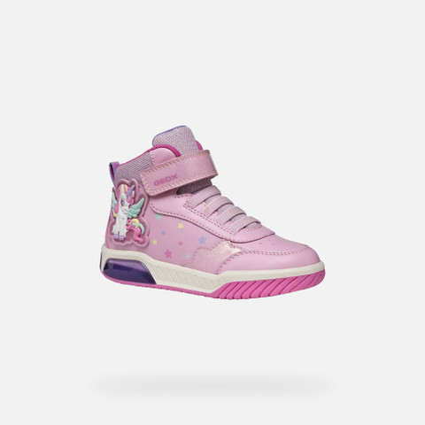 Shoes with lights INEK GIRL Pink/Multicolor - image number 2 | GEOX