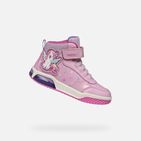 Shoes with lights INEK GIRL Pink/Multicolor - image number 0 | GEOX