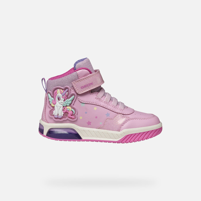 Shoes with lights INEK GIRL Pink/Multicolor | GEOX