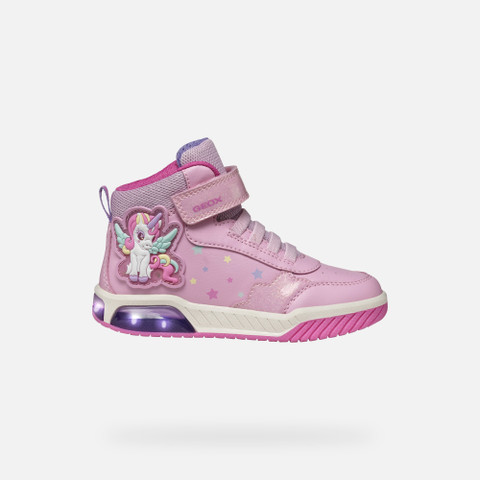 Shoes with lights INEK GIRL Pink/Multicolor - image number 7 | GEOX