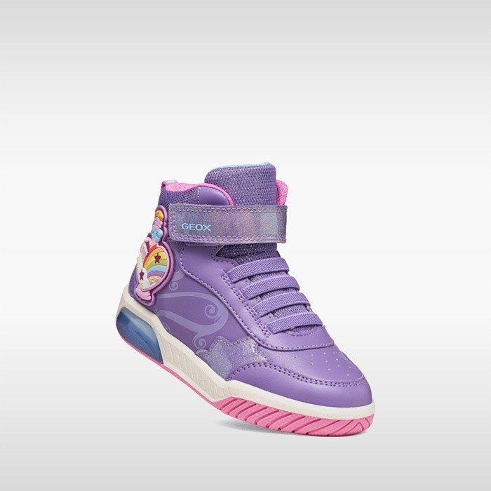 Chaussures avec lumi&egrave;res INEK FILLE Violet/Fuchsia | GEOX