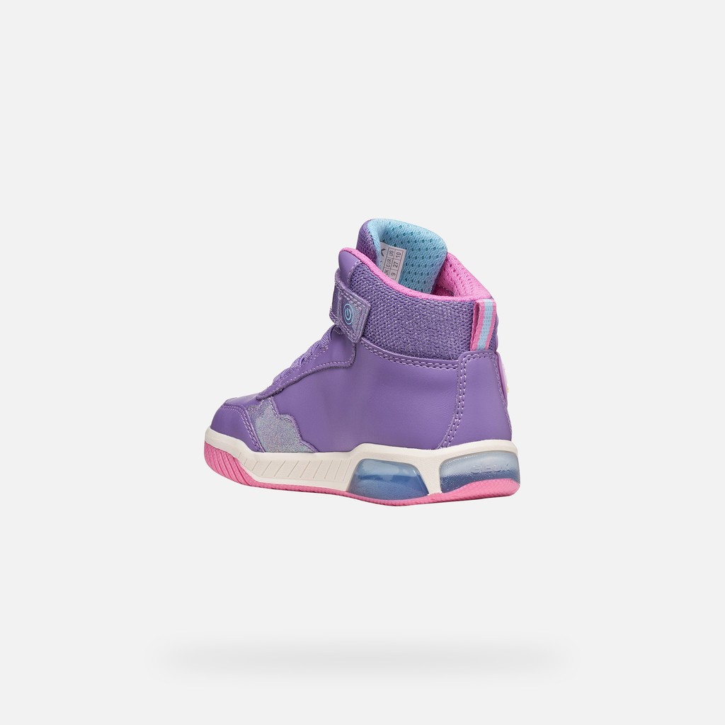 Chaussures avec lumi&egrave;res INEK FILLE Violet/Fuchsia - image number 4 | GEOX