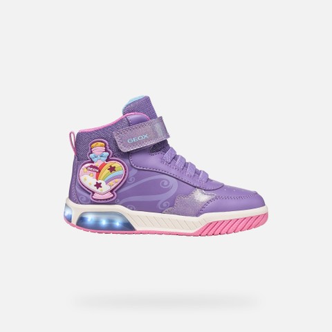 Chaussures avec lumi&egrave;res INEK FILLE Violet/Fuchsia - image number 1 | GEOX