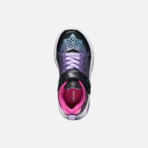 Shoes with lights ASSISTER GIRL Black/Fuchsia - image number 5 | GEOX
