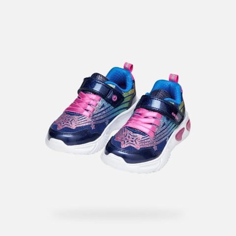 Shoes with lights ASSISTER GIRL Blue - image number 8 | GEOX