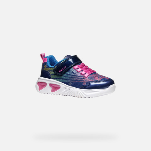 Shoes with lights ASSISTER GIRL Blue - image number 2 | GEOX