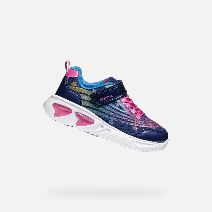 Shoes with lights ASSISTER GIRL Blue | GEOX
