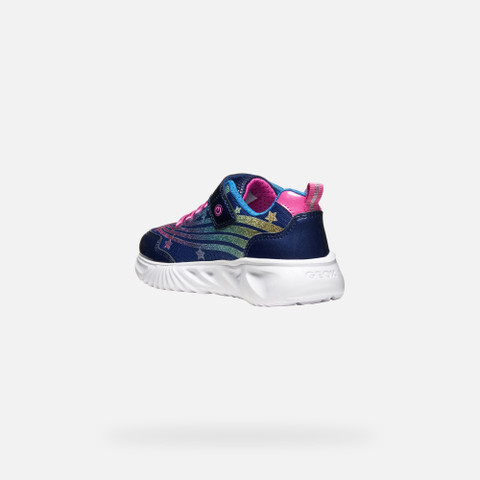 Shoes with lights ASSISTER GIRL Blue - image number 3 | GEOX
