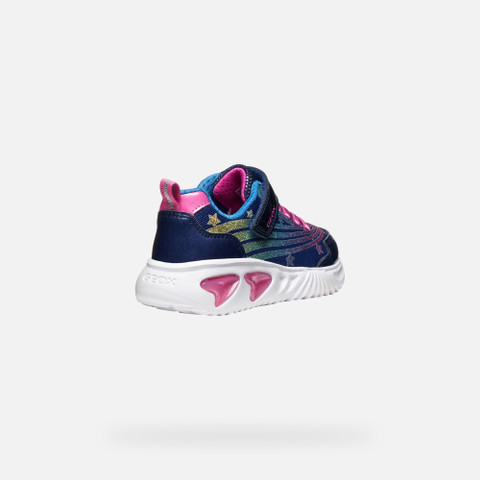Shoes with lights ASSISTER GIRL Blue - image number 4 | GEOX