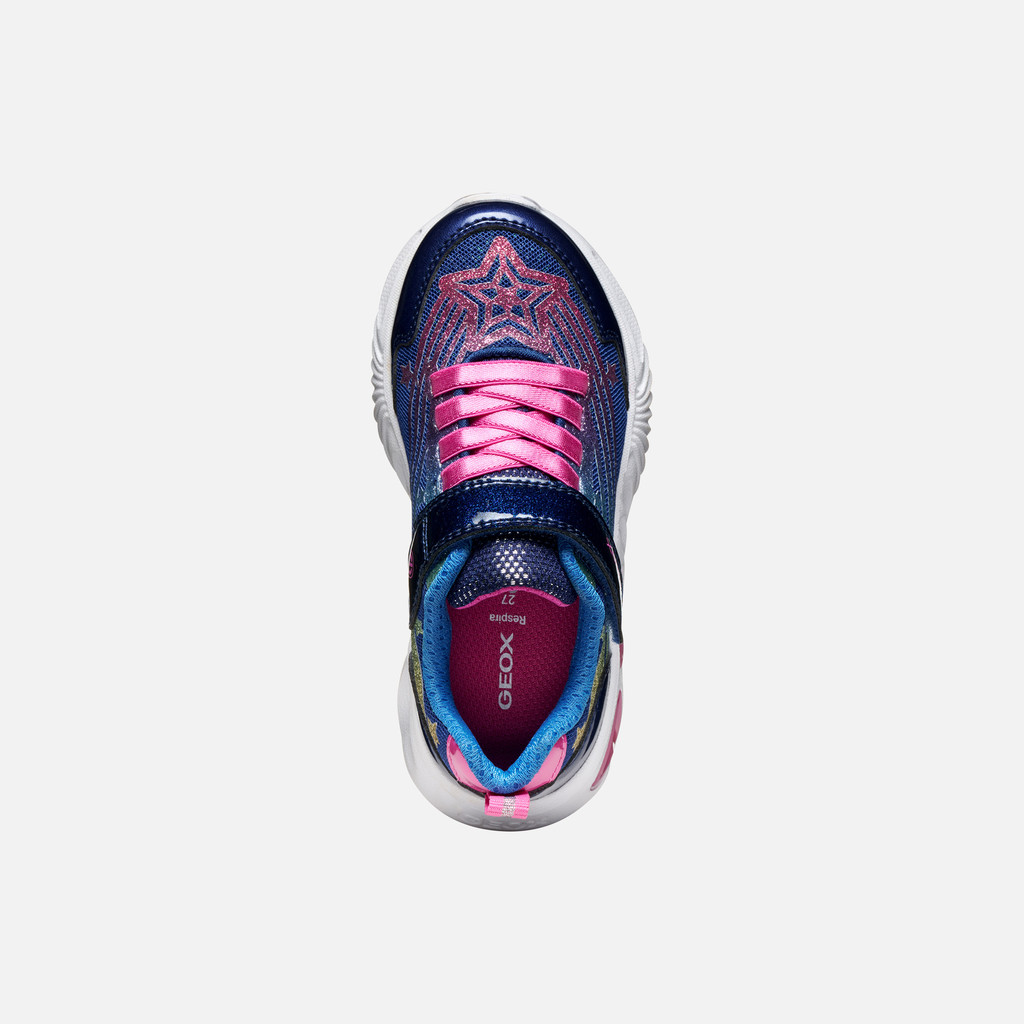 Shoes with lights ASSISTER GIRL Blue - image number 5 | GEOX