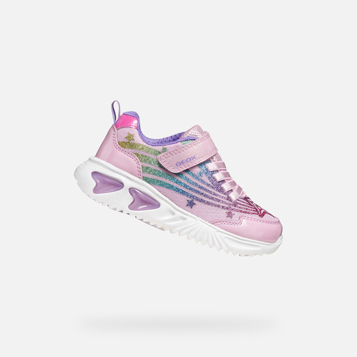 Shoes with lights ASSISTER GIRL Pink/Multicolor | GEOX