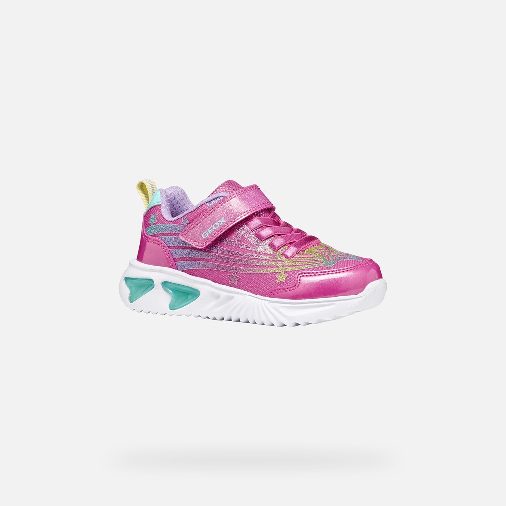 Velcro shoes ASSISTER GIRL Fuchsia/Multicolor - image number 3 | GEOX