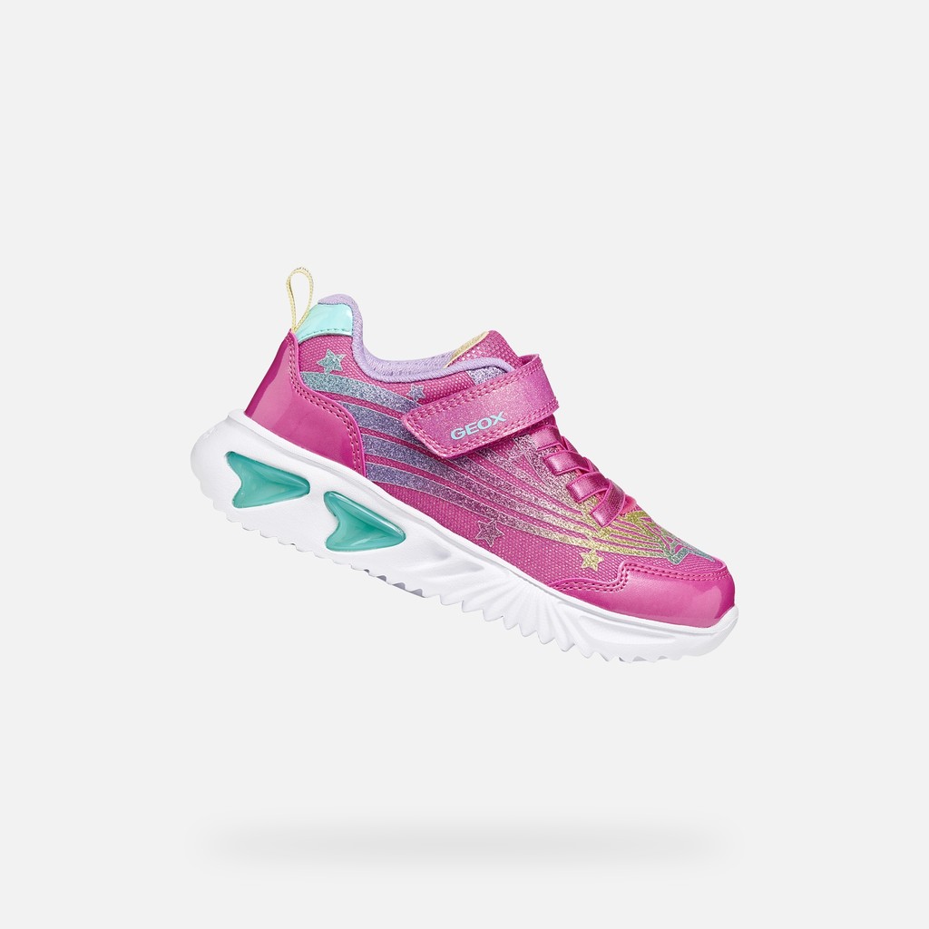 Velcro shoes ASSISTER GIRL Fuchsia/Multicolor - image number 0 | GEOX