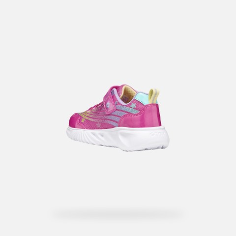 Velcro shoes ASSISTER GIRL Fuchsia/Multicolor - image number 4 | GEOX