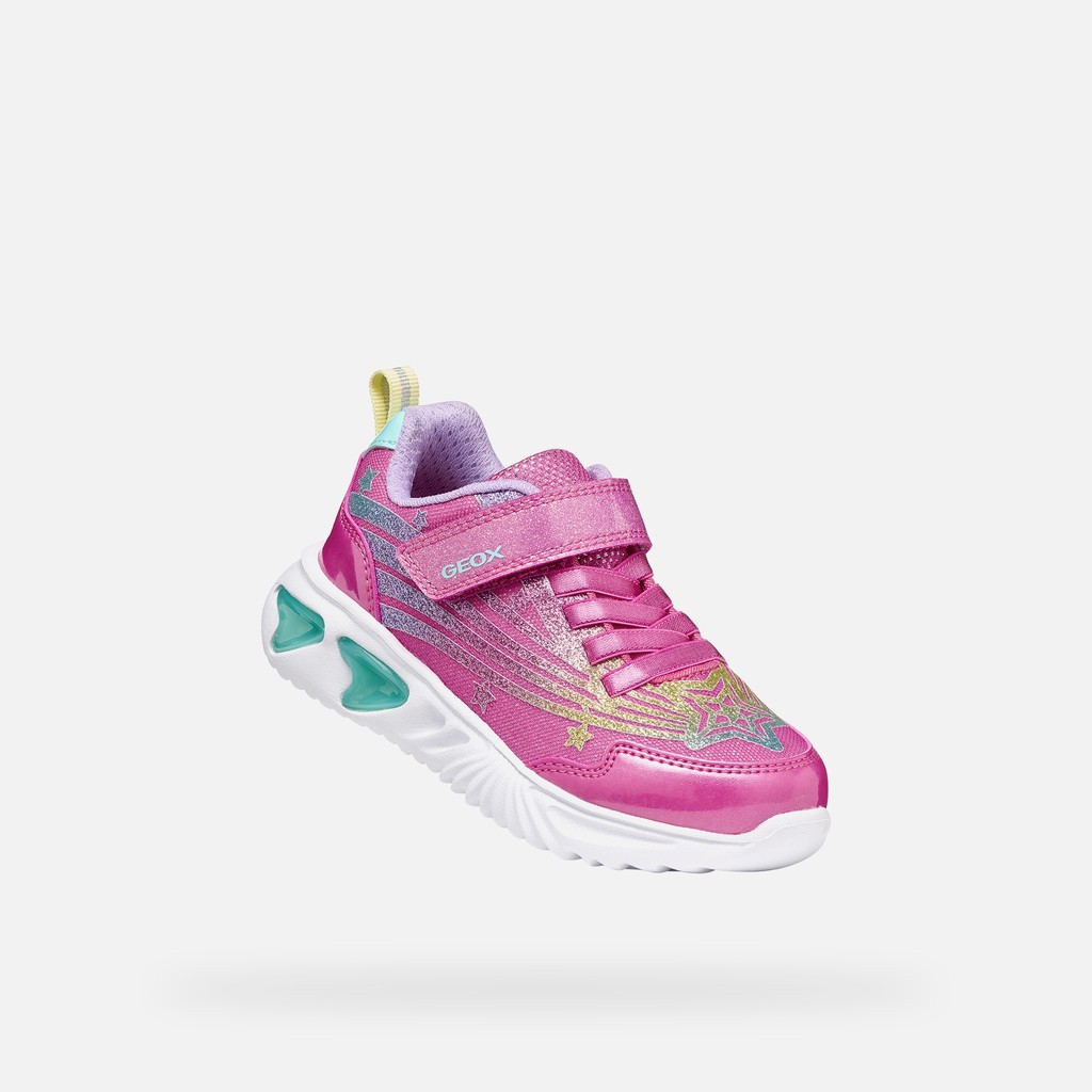 Velcro shoes ASSISTER GIRL Fuchsia/Multicolor - image number 5 | GEOX