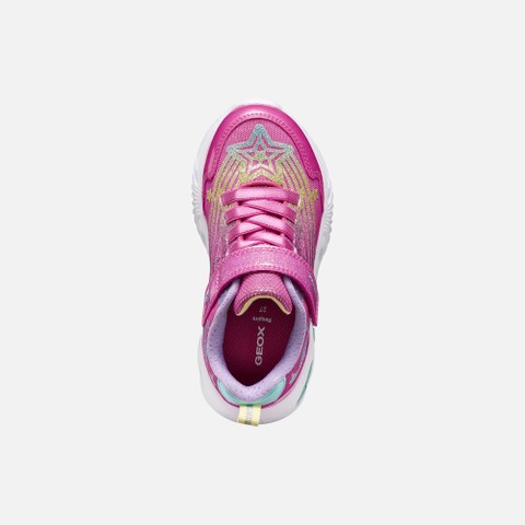 Velcro shoes ASSISTER GIRL Fuchsia/Multicolor - image number 6 | GEOX