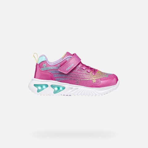 Velcro shoes ASSISTER GIRL Fuchsia/Multicolor - image number 1 | GEOX