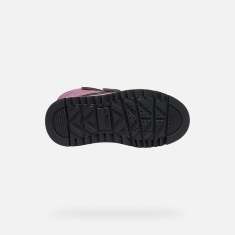 Waterproof snow ankle boots ADELHIDE ABX GIRL Dark rose/Black - image number 6 | GEOX