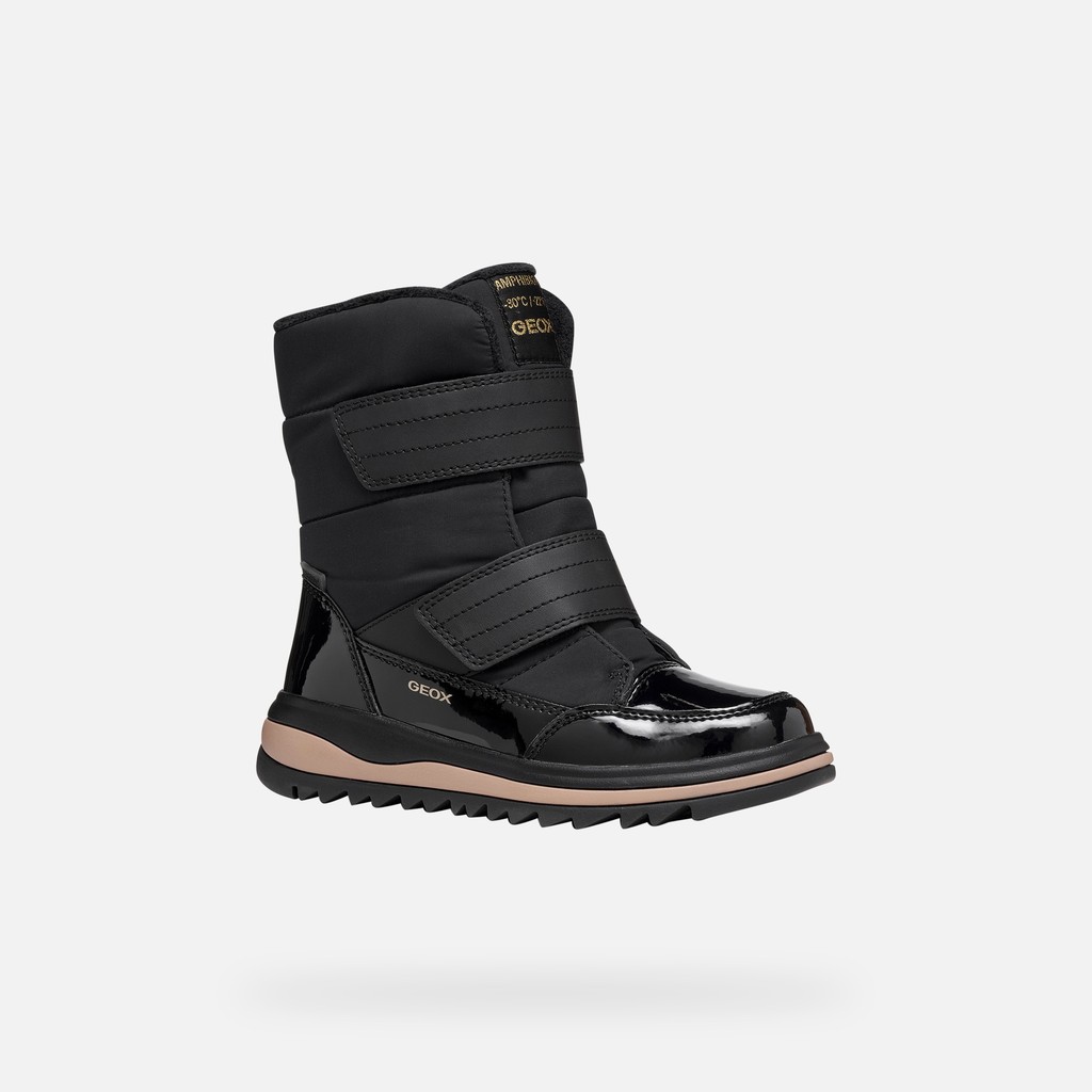 Waterproof snow ankle boots ADELHIDE ABX GIRL Black - image number 2 | GEOX