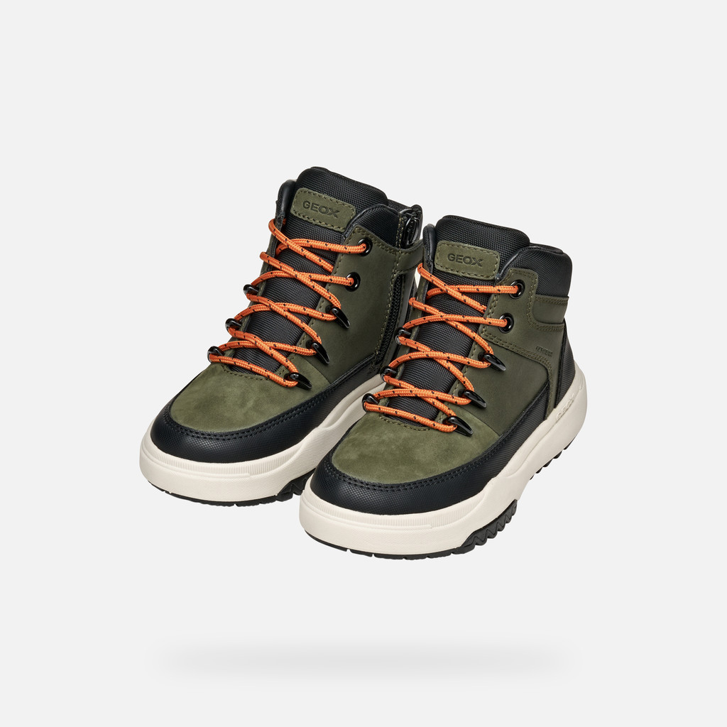 Waterproof boots BUNSHEE ABX BOY Military - image number 7 | GEOX