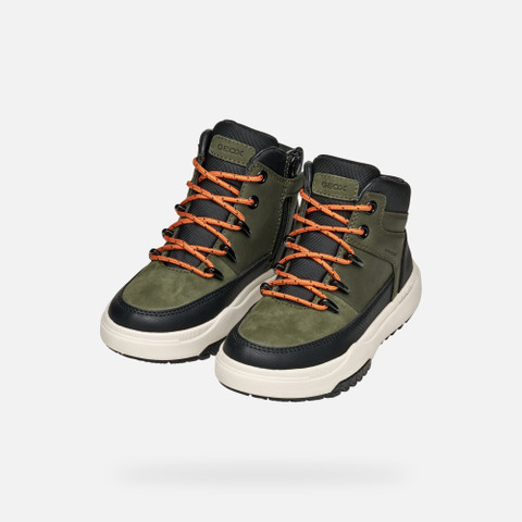 Waterproof boots BUNSHEE ABX BOY Military - image number 7 | GEOX