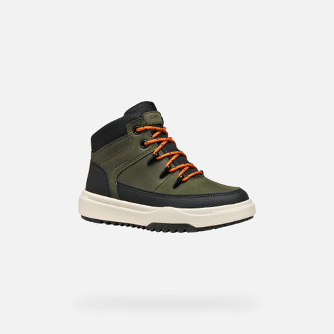 Waterproof boots BUNSHEE ABX BOY Military - image number 2 | GEOX