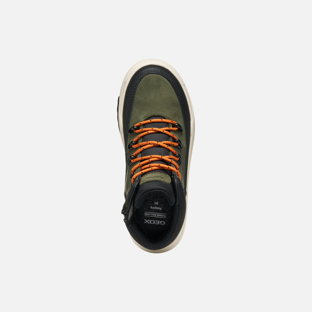 Waterproof boots BUNSHEE ABX BOY Military - image number 5 | GEOX
