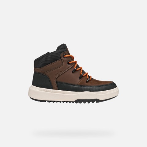 Waterproof ankle boots BUNSHEE ABX BOY Dark Brown - image number 1 | GEOX