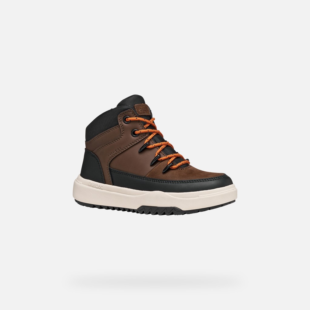 Waterproof ankle boots BUNSHEE ABX BOY Dark Brown - image number 2 | GEOX