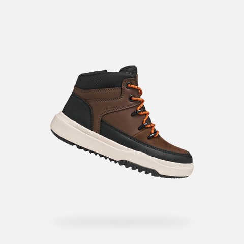 Waterproof ankle boots BUNSHEE ABX BOY Dark Brown - image number 0 | GEOX