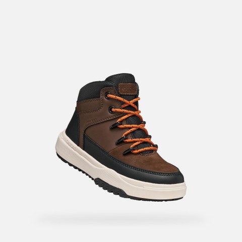 Waterproof ankle boots BUNSHEE ABX BOY Dark Brown - image number 4 | GEOX