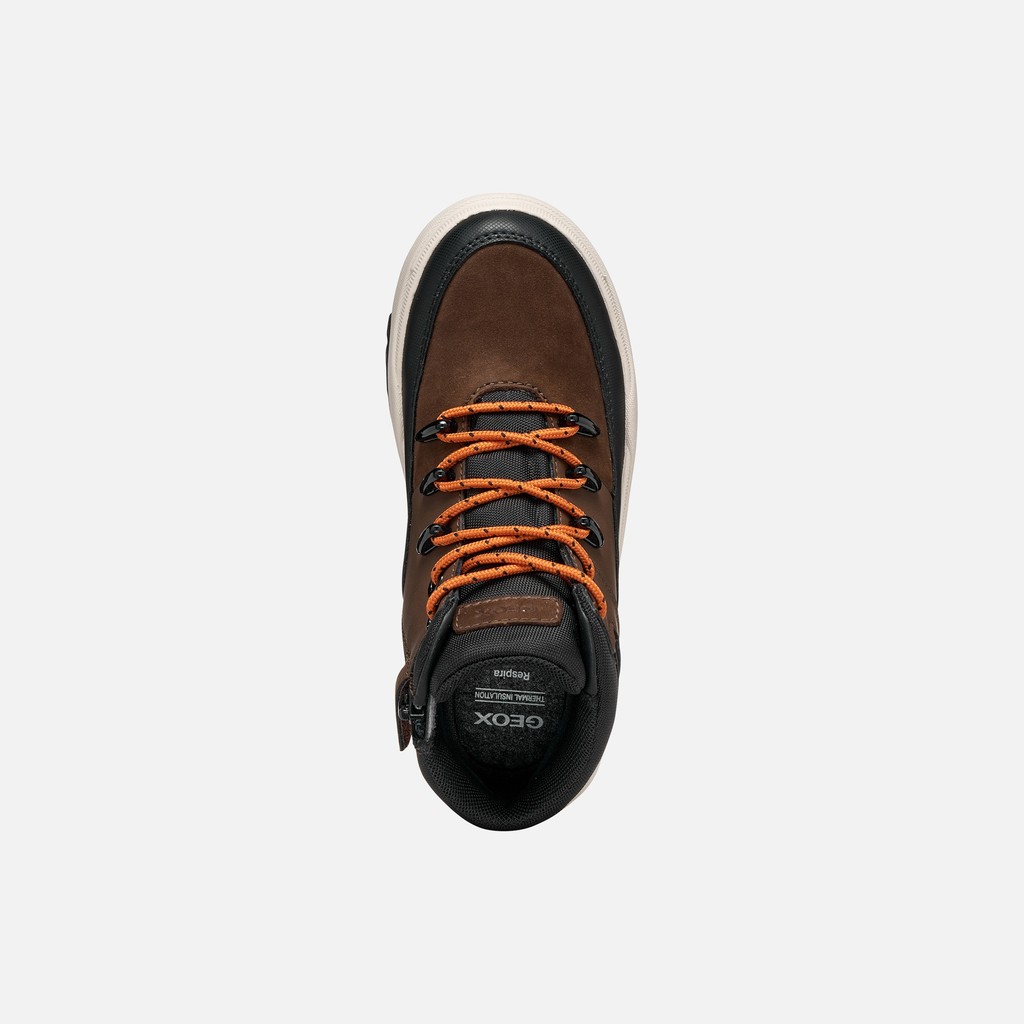 Waterproof ankle boots BUNSHEE ABX BOY Dark Brown - image number 5 | GEOX