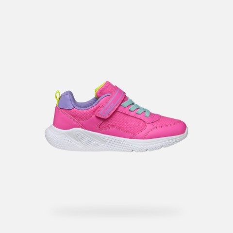Low top sneakers SPRINTYE GIRL Fluo fuchsia/Dark lilac - image number 1 | GEOX