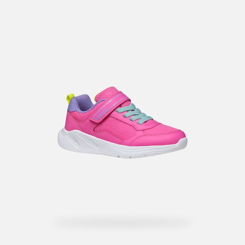 Low top sneakers SPRINTYE GIRL Fluo fuchsia/Dark lilac - image number 2 | GEOX