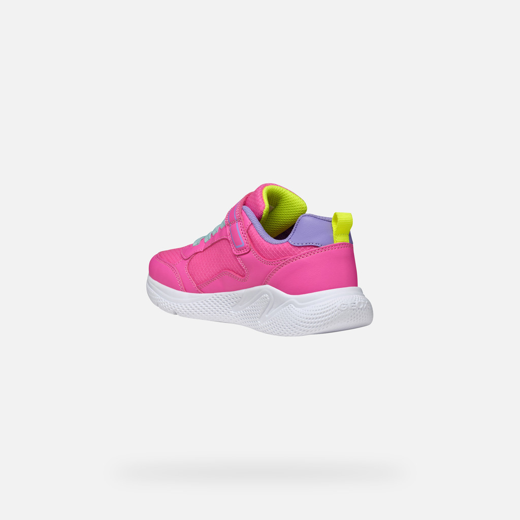 Low top sneakers SPRINTYE GIRL Fluo fuchsia/Dark lilac - image number 3 | GEOX
