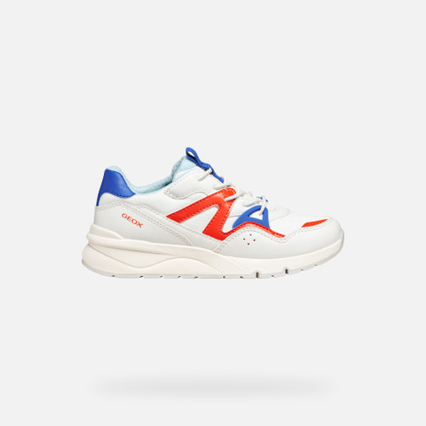 Low top sneakers ROONER BOY White/Red - image number 1 | GEOX