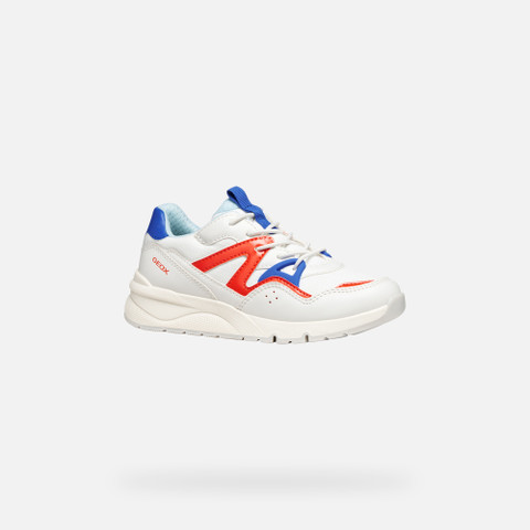 Low top sneakers ROONER BOY White/Red - image number 2 | GEOX