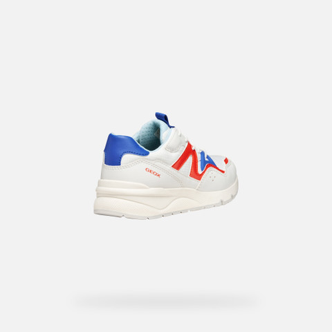Low top sneakers ROONER BOY White/Red - image number 4 | GEOX