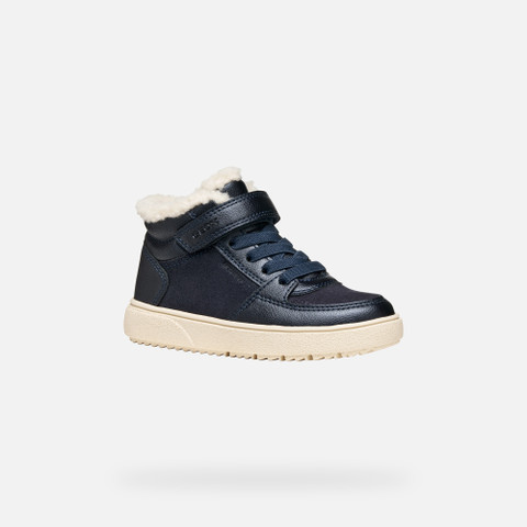 Waterproof trainers THELEVEN ABX GIRL Dark Navy - image number 2 | GEOX