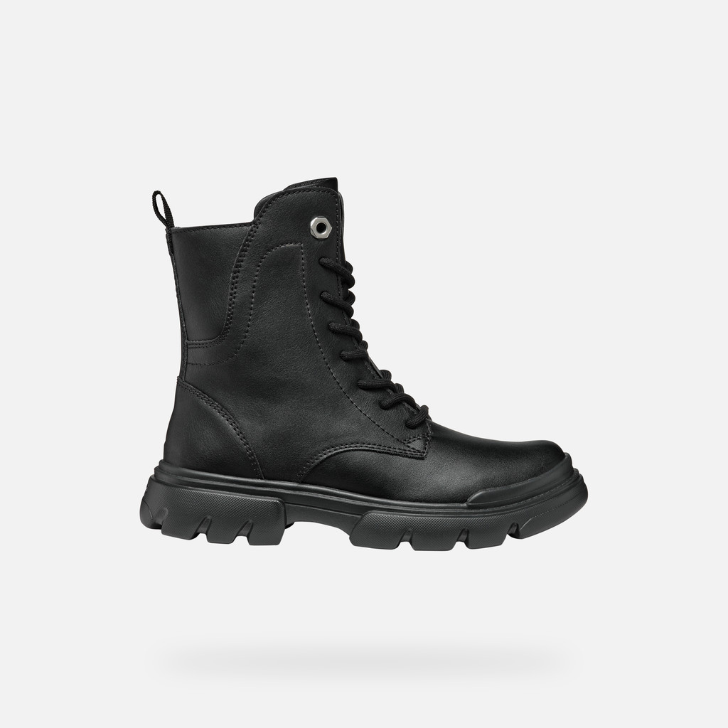 Ankle boots with laces JUNETTE GIRL Black - image number 1 | GEOX