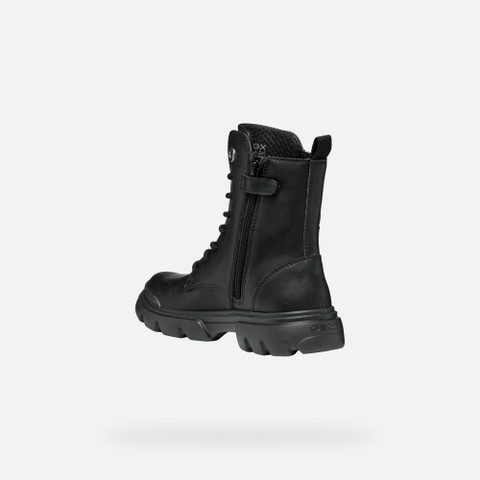 Ankle boots with laces JUNETTE GIRL Black - image number 3 | GEOX