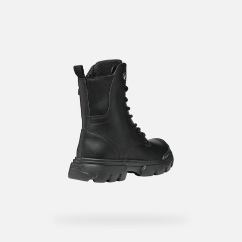 Ankle boots with laces JUNETTE GIRL Black - image number 4 | GEOX