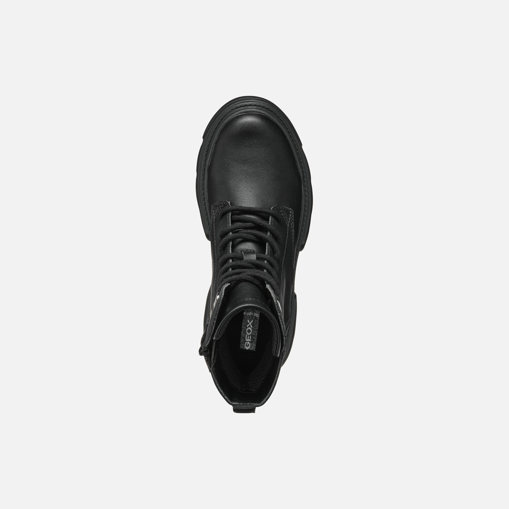 Ankle boots with laces JUNETTE GIRL Black - image number 5 | GEOX