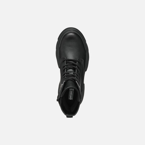 Ankle boots with laces JUNETTE GIRL Black - image number 5 | GEOX