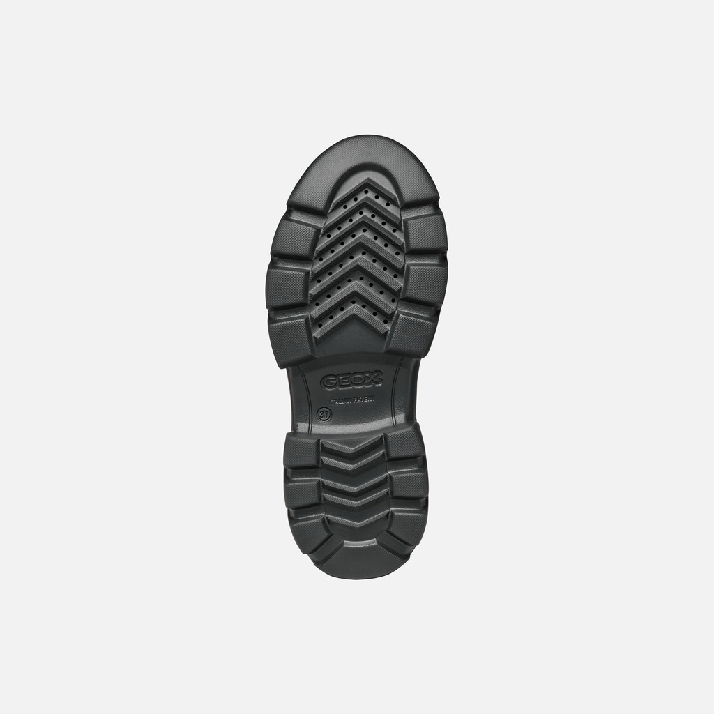 Ankle boots with laces JUNETTE GIRL Black - image number 6 | GEOX